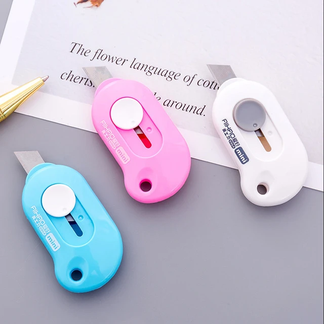 Wholesale Solid Color Mini Portable Utility Knife Paper Cutter Cutting  Paper Razor Blade School Home Office Stationery Supplies Art Craft From  Mituhome02, $0.1