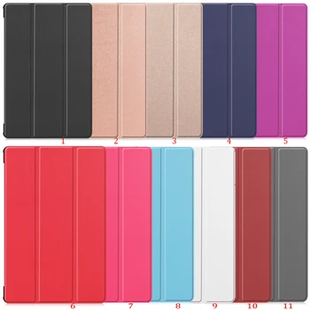 

50pcs/lot 3 Folded Stand Shockproof Ultra Thin Custer Leather Case with Kickstand For Samsung Galaxy Tab S6 10.5 2019 T860 T865