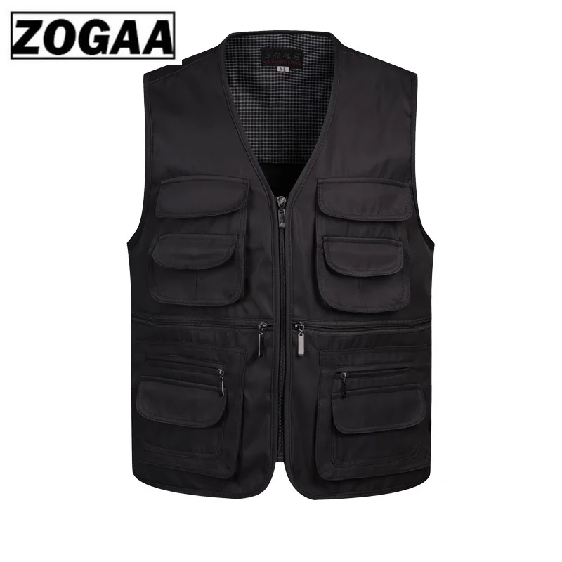 2018 мужской многокарманный классический жилет Мужской без рукавов разгрузочный