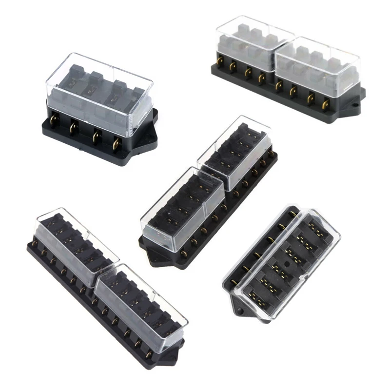 

4/6/8/10/12Way blade fuse box holder in car fuses LED Indicator for Auto Car Boat Marine Trike