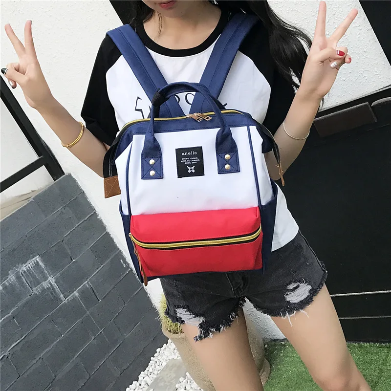 

Japan Backpack Oxford Cloth Solid Color Backpack Schoolbag New Style Medium Upgraded Shoulder Bag