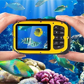 

16MP Detection HD Underwater Sports Mini Digital Video Waterproof Camera Professional Handheld Anti Shake Camcorder LCD Display