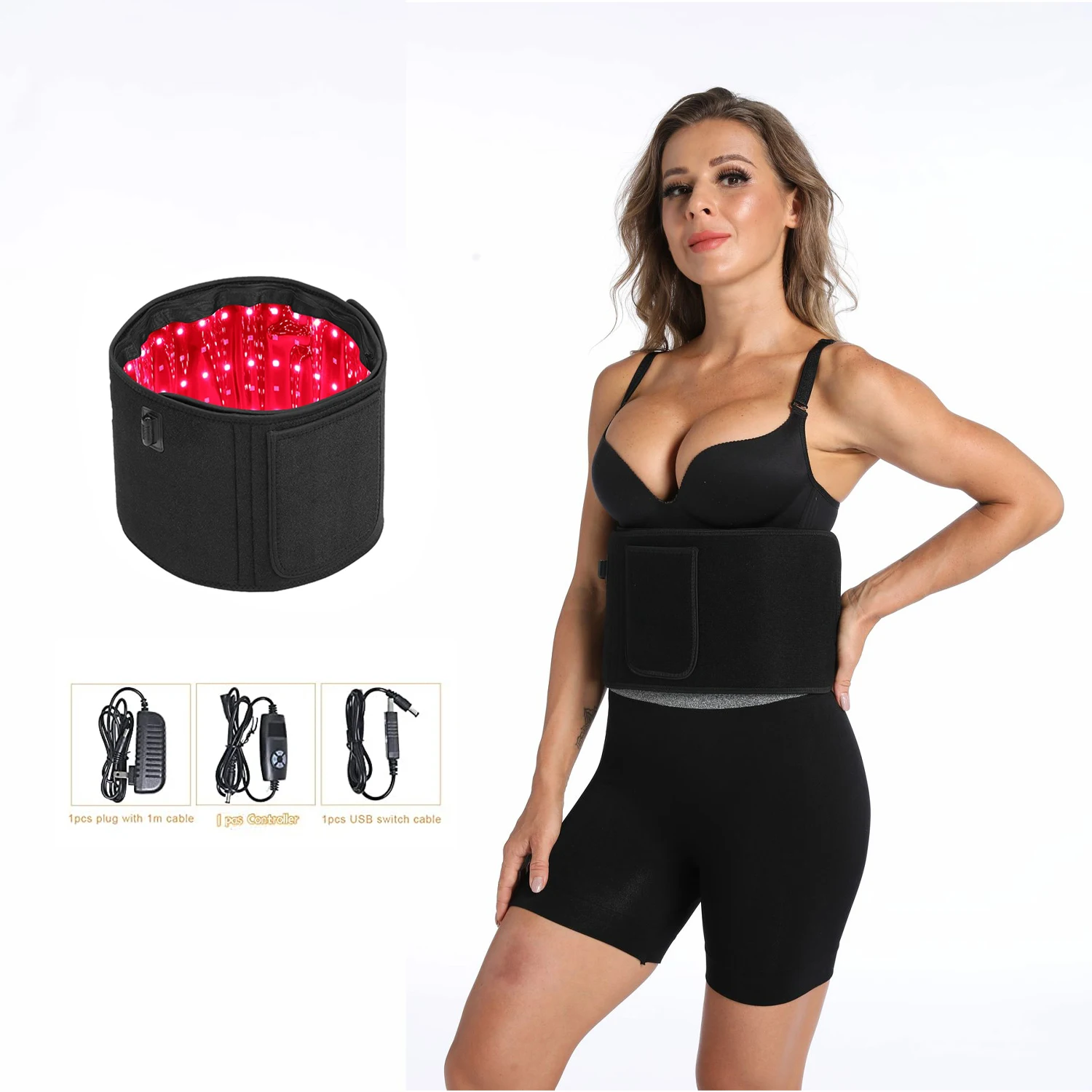 Red Light Therapy Belt LED Infrared Therapy Belt Wave Length 660nm
