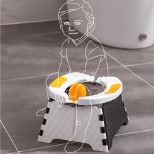 

1Pc Folding Children Training Toilet Chair Portable Travel Kids Potty Seat, Outdoor Car Boy Girl Urinal Pee Potty Toilet Chair
