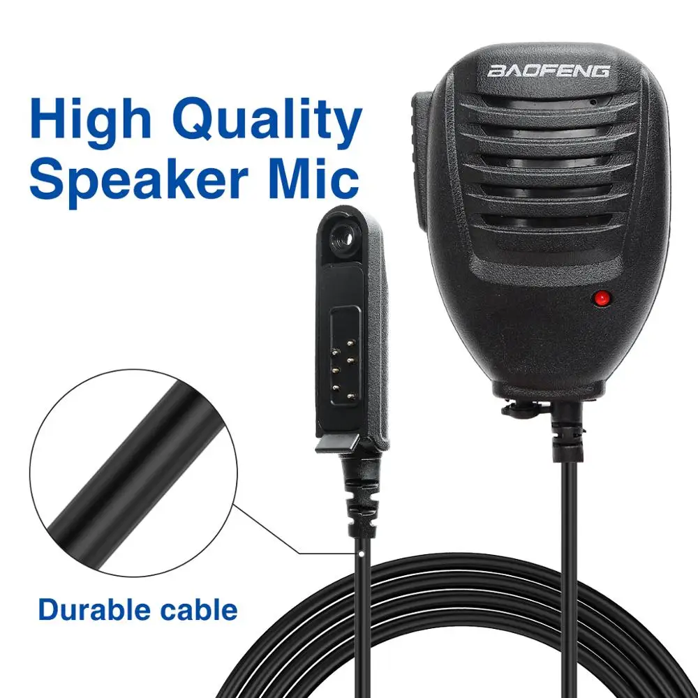Handheld Remote Speaker Mic Microphone for Baofeng Waterproof UV-XR UV-9R Plus 