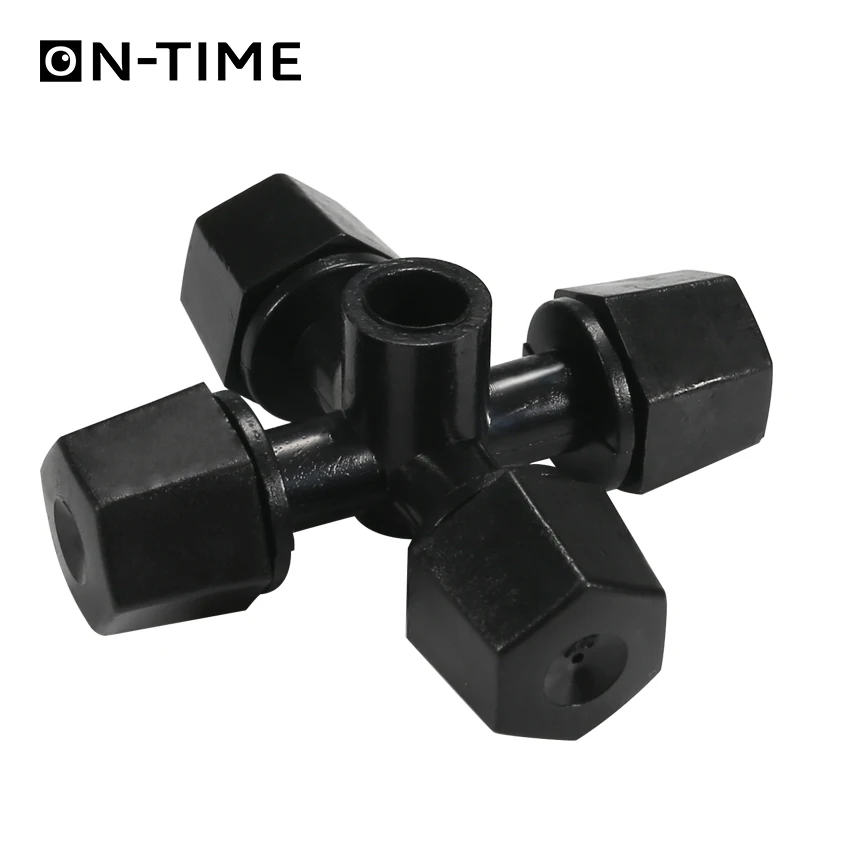 

20pcs Micro Nozzle Black Cross Atomization Nozzle Misting Cooling Sprinkler Nozzle Garden Watering Hanging Nozzle