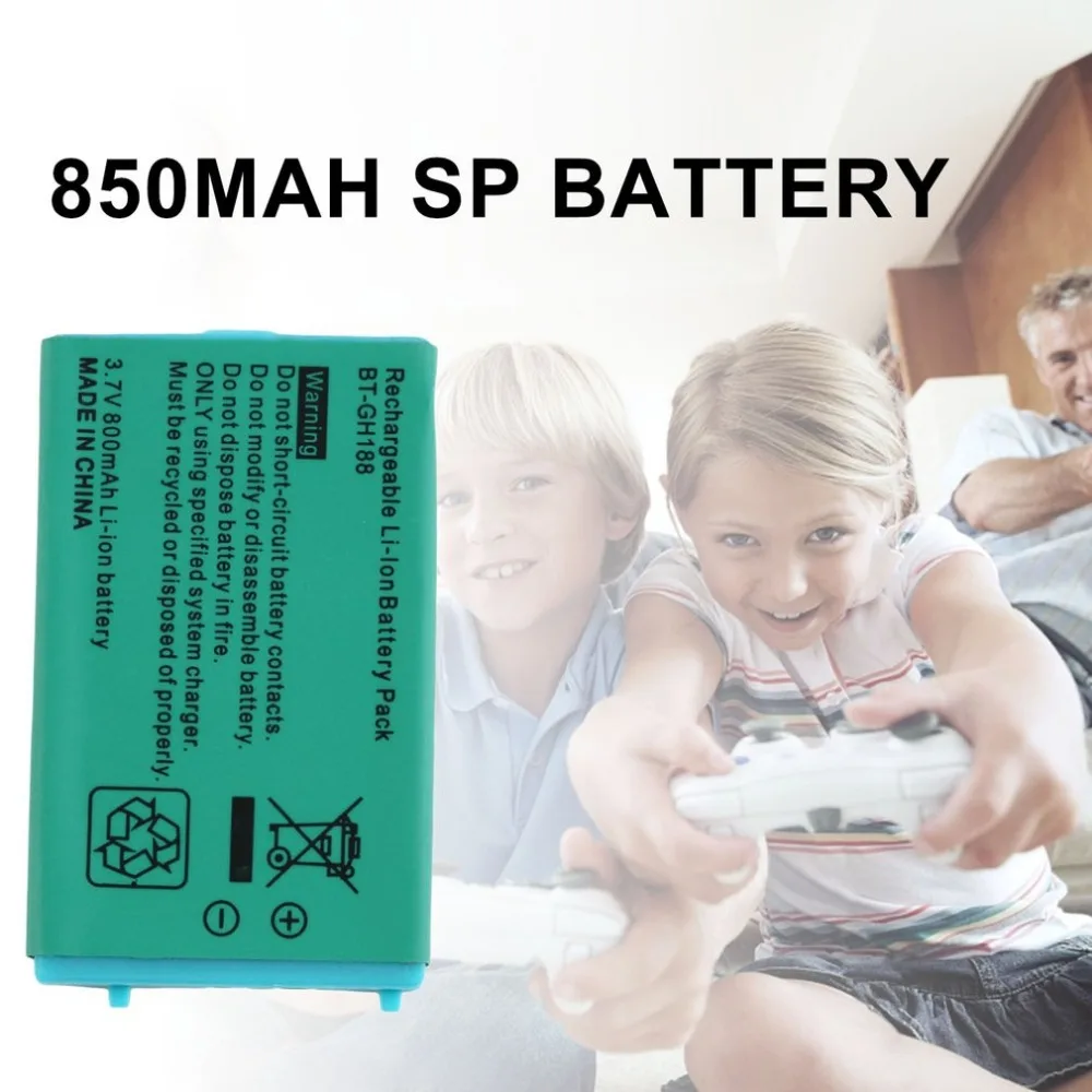 3,7 V 850 mAh перезаряжаемая батарея для nintendo для систем Game Boy Advance SP с отверткой литиевая батарея