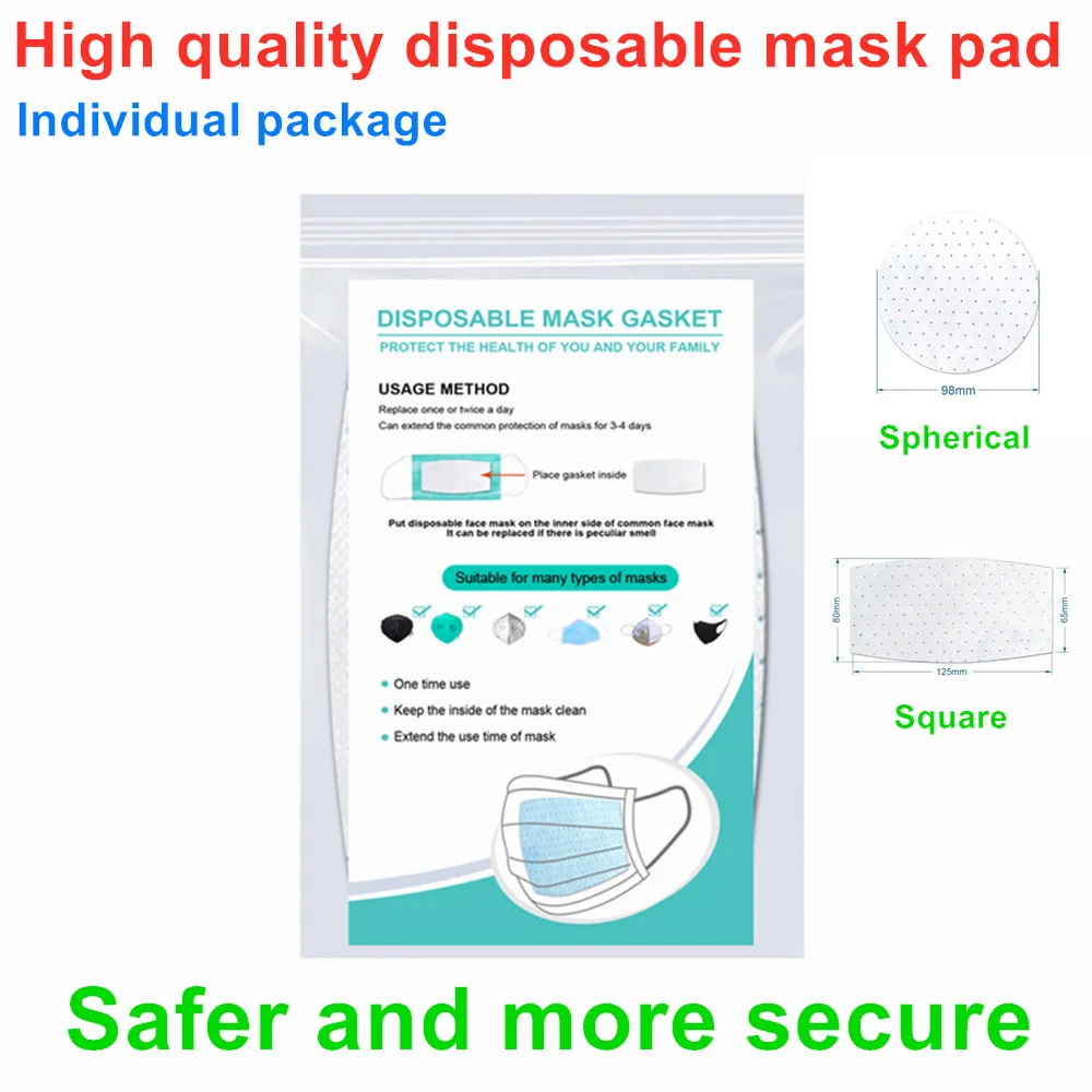 

In stock 100pcs Disposable face surgical mask Pad Non-woven Haze Masks Universal Protective Breathable Pad Mask Inner Gasket