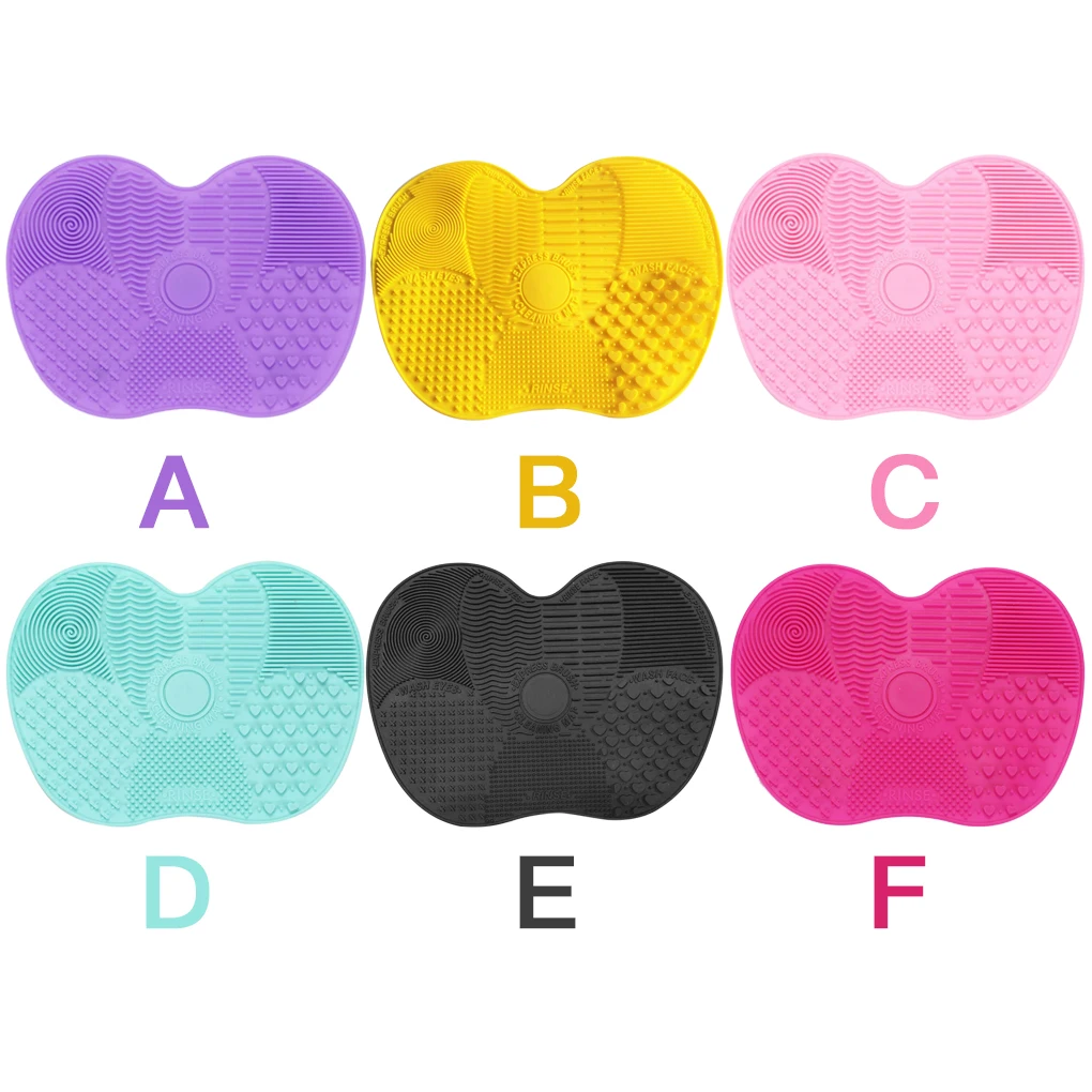 

Foundation Makeup Brush Scrubber Board Silicone Makeup Brush Cleaner Pad Make Up Washing Brush Gel Cleaning Mat Tool