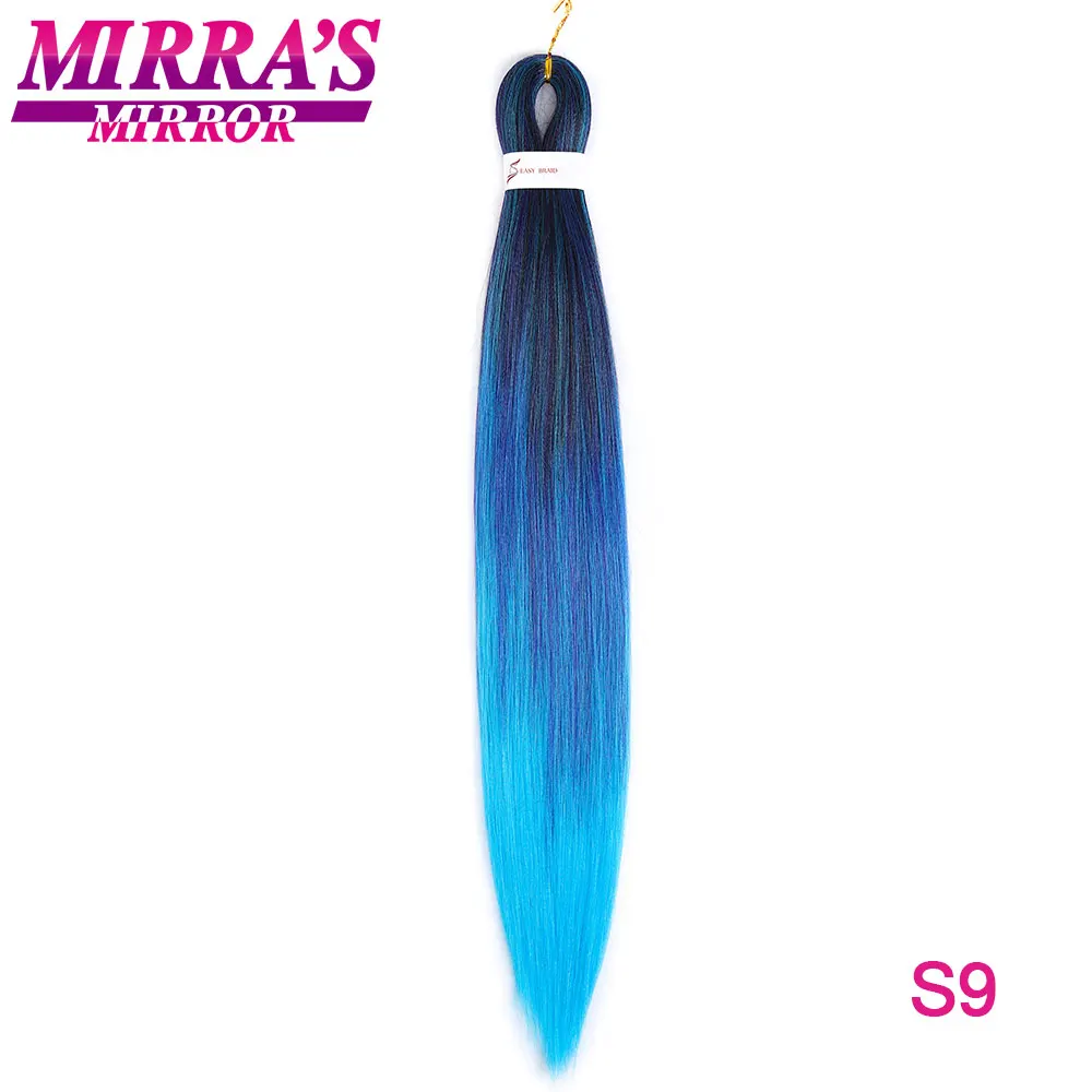 Mirra's зеркало синтетических легко плетеные волосы Омбре плетение волос наращивание крючком волосы для косы - Цвет: S9
