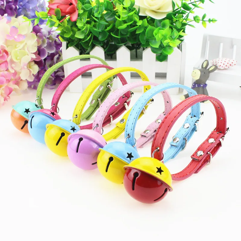 Ошейник для кошек с колокольчиком милый аксессуар французского бульдога ошейник