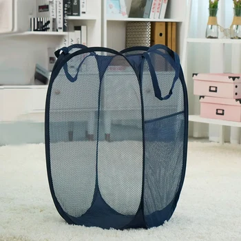 

Collapsible Mesh Foldable Hamper Laundry Basket Household Large Capacity Laundry Basket LXY9