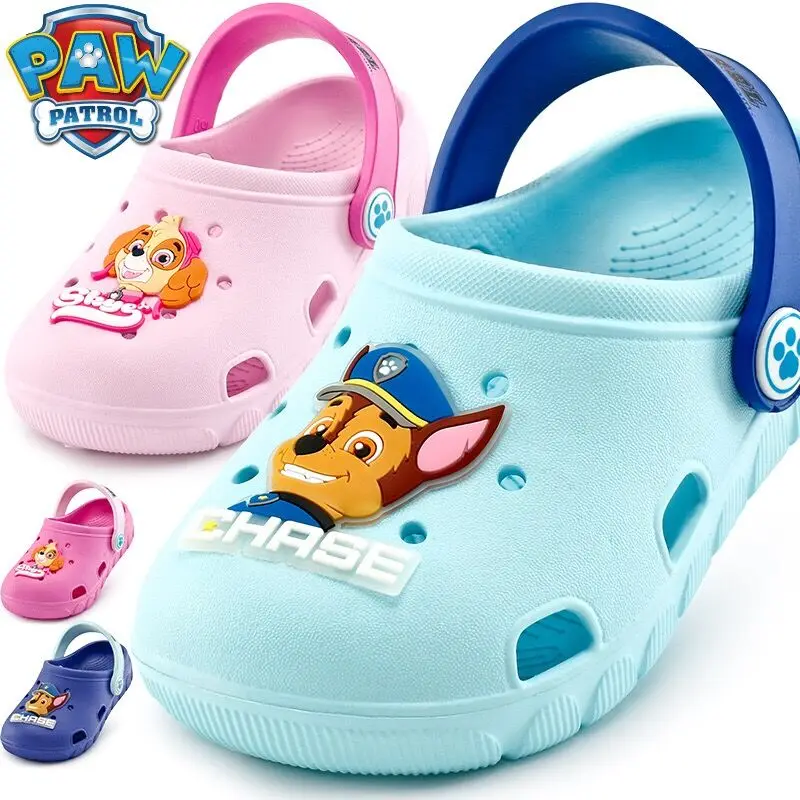 

Genuine paw patrol Fashion New Summer kids Cave Shoes Boys Girls chase skye sandals 2 wear Antiskid Slippers Beach children toy