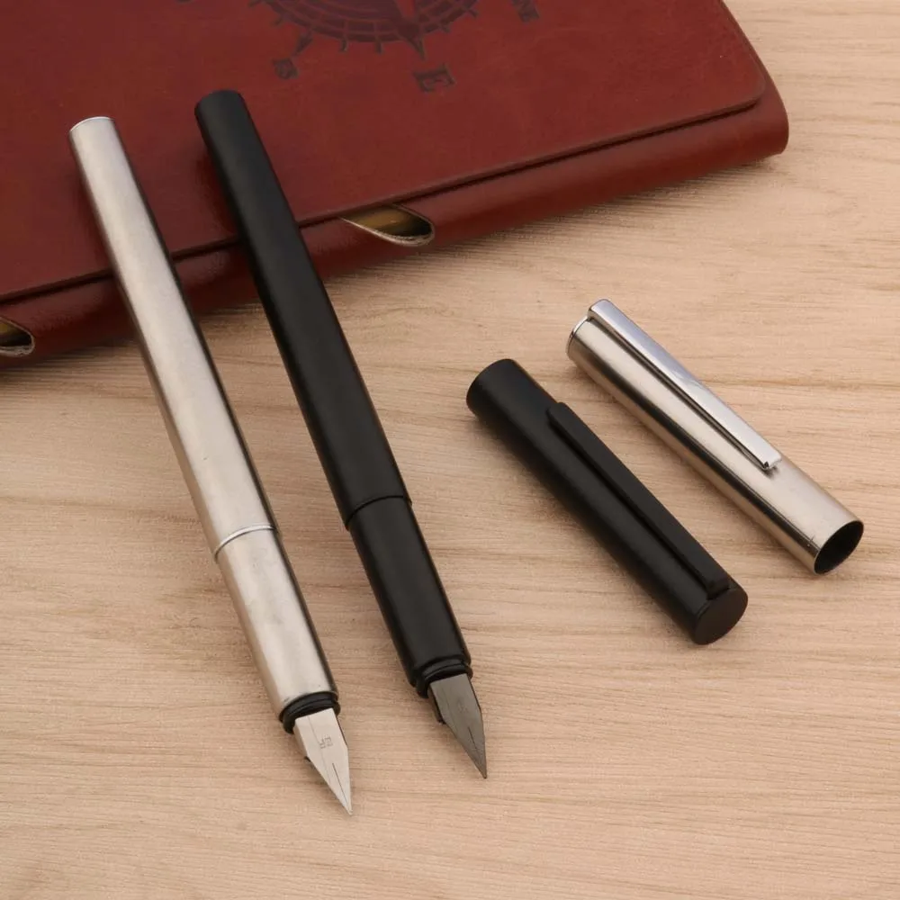 HighQualityJINHAO35FountainPenstainlesssteelFrostedblacknib