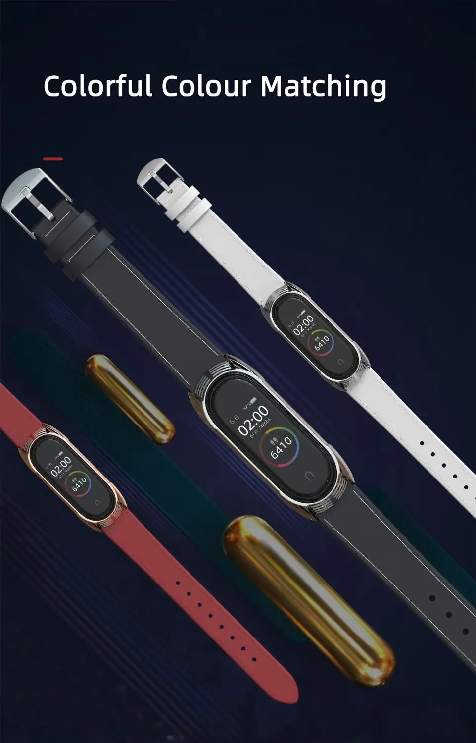 Новейший браслет Mi band 4 3 ремешок из натуральной кожи для Xiaomi Безвинтовой на