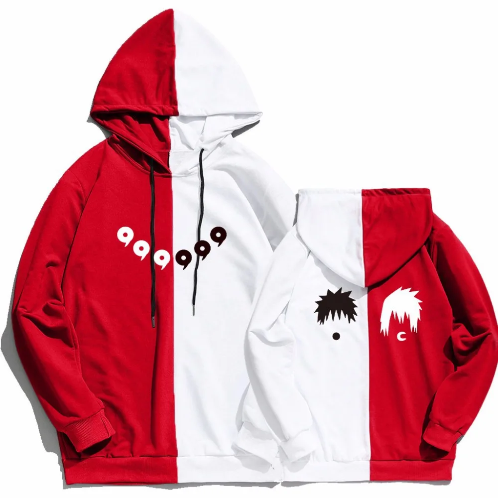 

2020 spring and autumn trend Naruto hoodie color matching two-color men and women thin lazy pullover fashion casual sweatshirt