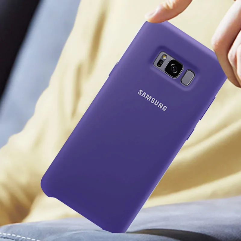 Оригинальный samsung S8 плюс Силиконовый чехол для Galaxy G950 G955 Водонепроницаемый
