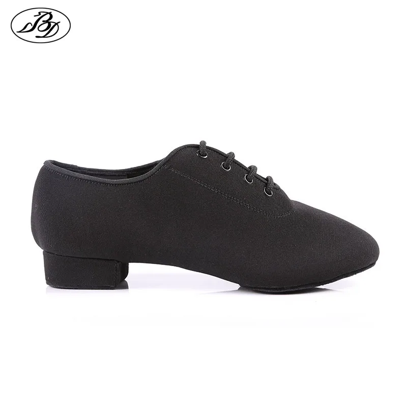 BD Dance Shoes Boy Standard Latin Dance Shoes Canvas Split Sole Child Dancing Shoes Soft 2