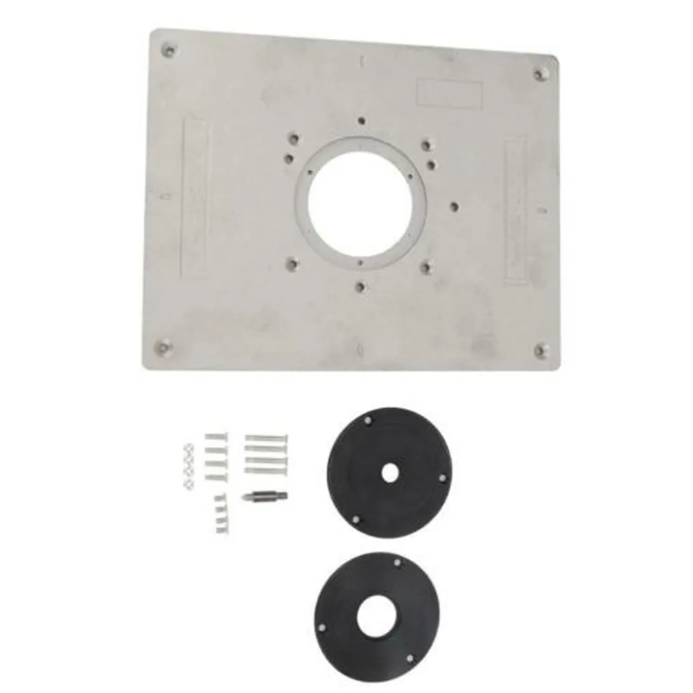 

Aluminum Alloy Router Table Insert Plate Woodworking Milling Machine Trimmer For Woodworking Benches Router Engraving Machine