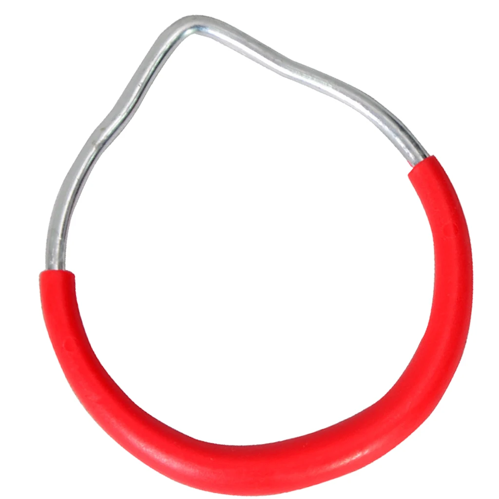 Kids Gym Playground Heavy-Duty Trapeze Swing Accessories Swing Rings Red