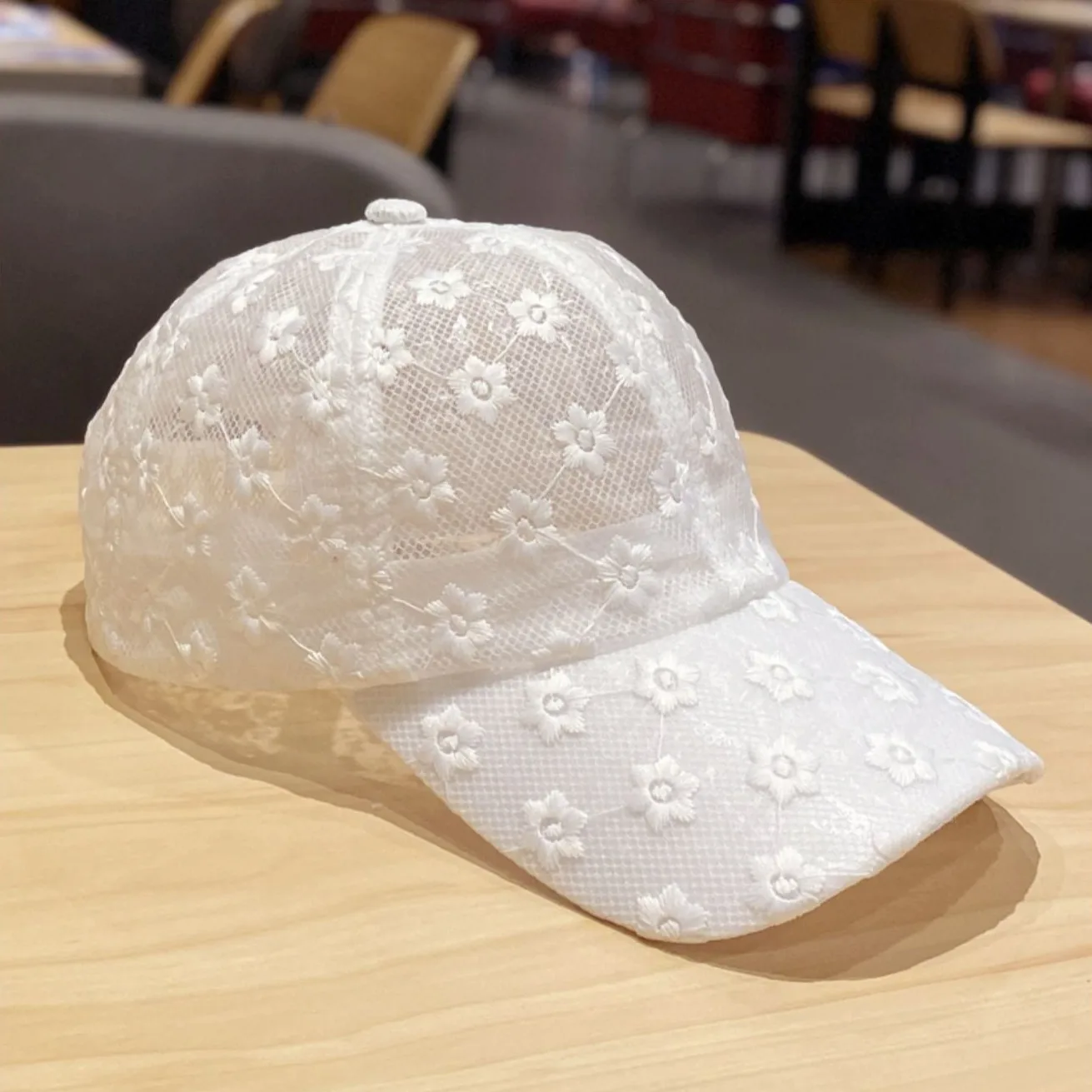 Womens Mesh Brand Baseball Cap, Lace Baseball Hats Women