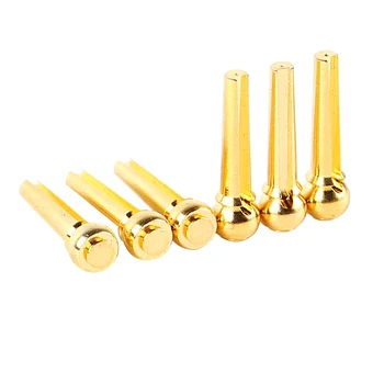 

6pcs Bridge Pin Copper Replacement Bridge Pin Accessory for Guitar Ukulele