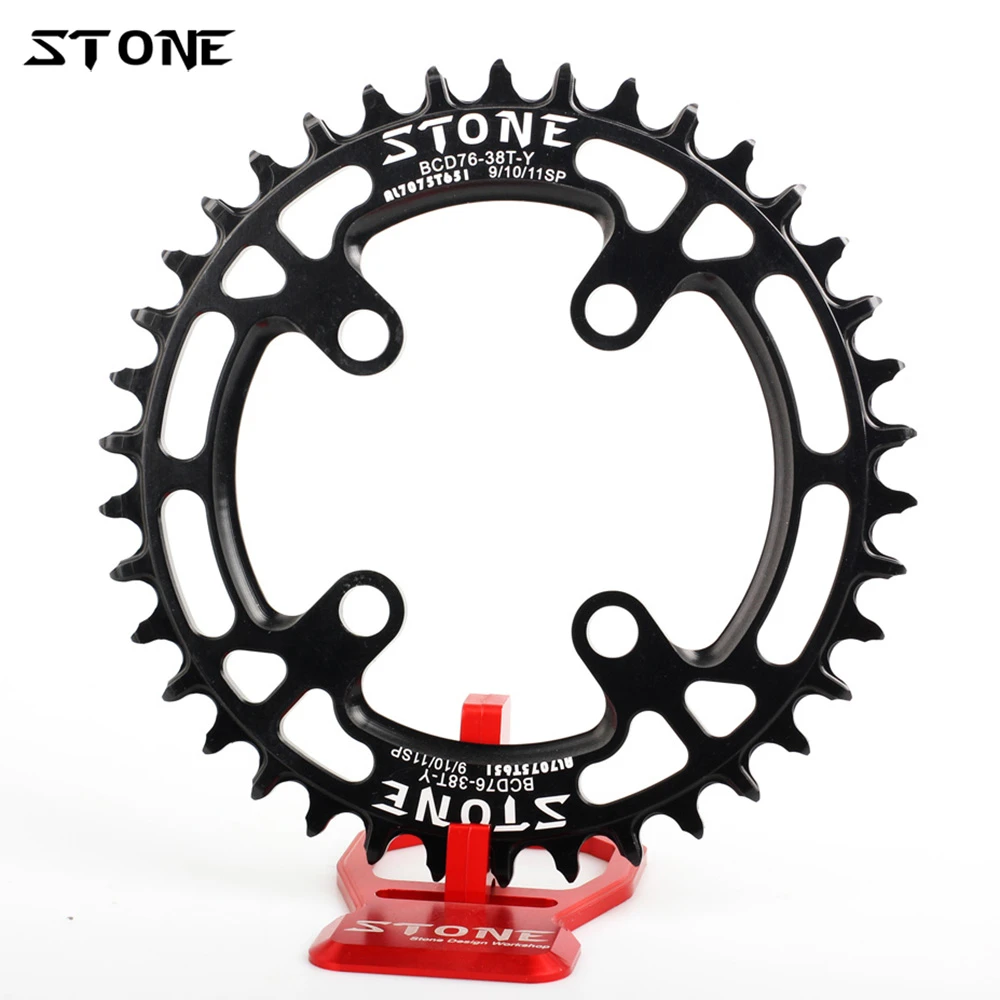 Stone Bike Chainring 76 BCD 76mm Circle For MTB Replace Chain Ring Narrow  Wide Teeth Climbing Bike Chainwheel Ring