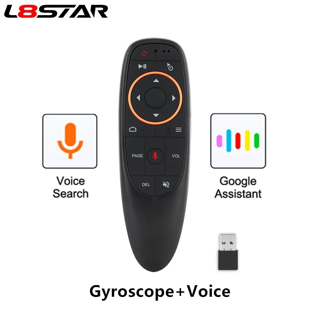 L8star G10S G10 Air mouse 2 4 г Беспроводной гироскопа микрофон Google Voice Search смарт пульт