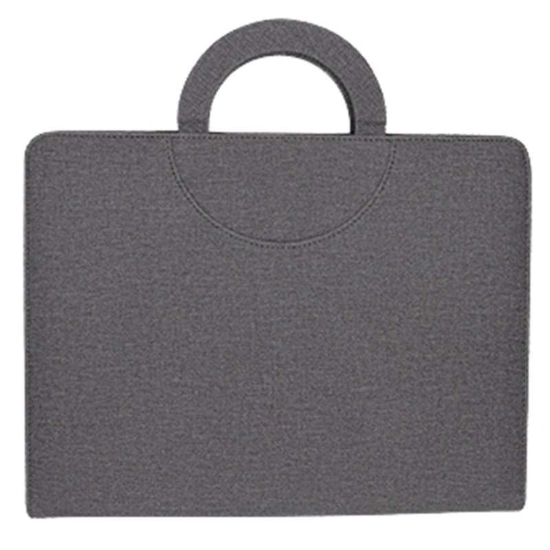 

Multifunctional Zipper Business Messenger Bag A4 File Folder Organizer with Ipad Stand USB Rigid Disk Fastener