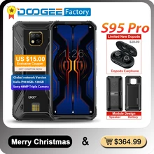 DOOGEE S95 Pro модульный прочный мобильный телефон 8 Гб 128 ГБ Helio P90 6,3 дюймов дисплей 5150 мАч Восьмиядерный 48мп камера Android 9