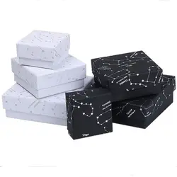 Constellation Star ювелирные коробки 100 шт/партия белая коробка для Ювелирная бумага сумки для переноски кольцо подвеска ожерелье Бесплатная