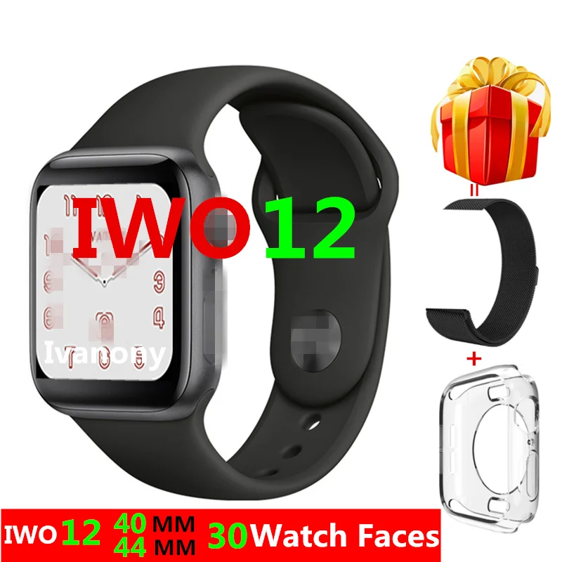 

Smart Watch IWO 12 Series 5 IWO12 1:1 Smartwatch Whatsapp Message Reminder ECG Heart Rate Watches for IOS Android VS IWO 11 IWO8