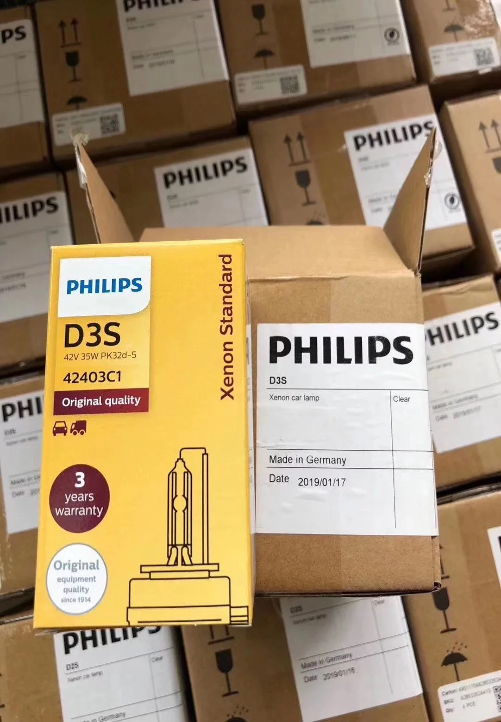 Philips HID D1S D2S D2R D3S D4S D5S 35W ксеноновый стандарт 4200K Авто оригинальная автомобильная лампа OEM Замена обновления, 1X