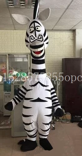 Madagascar Zebra Marty mascot costume Cartoon Mascot Costumes for Kids Birthday Party Deguisement Mascotte Custom Mascots