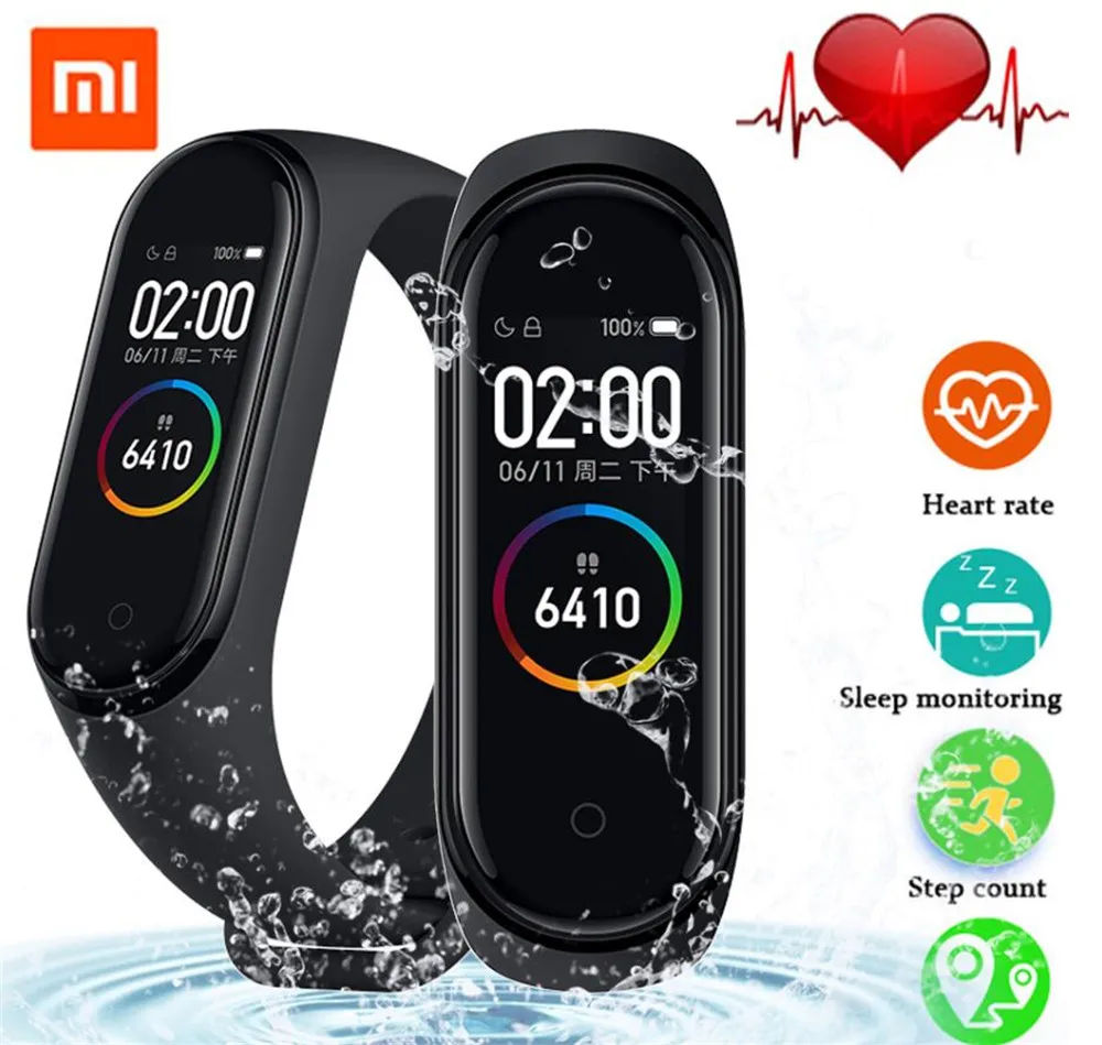 Оригинальный Xiaomi Mi Band 4 Bluetooth 5 0 музыкальный смарт-браслет фитнес-браслет с