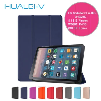 

Case for Amazon kindle New Fire 7 2017 2019 with Alexa display tablet Leather For Amazon Kindle Fire HD7 2017 2019 tablet Cover