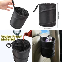 Складная Автомобильная корзина, водостойкая черная мусорная корзина для мусора, мусорная сумка для лодки, аксессуары для интерьера автомобиля, корзина-Органайзер