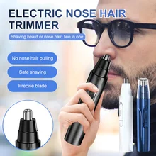Electric Nose Hair Trimmer Ear Hair Removal Clipper Rechargeable Nose Hair Razor Shaver Beard Shaver for Men