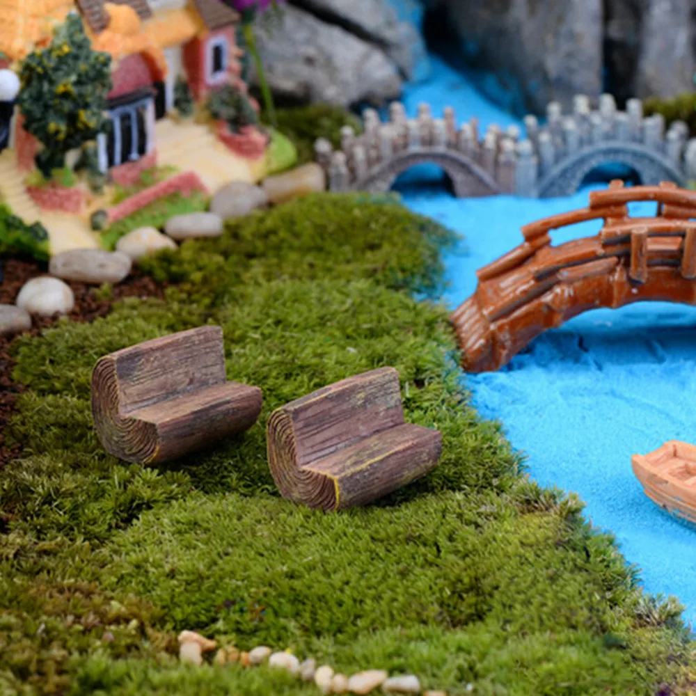 รูปสินค้า Miniature Garden Bench - Fairy Tale Decor