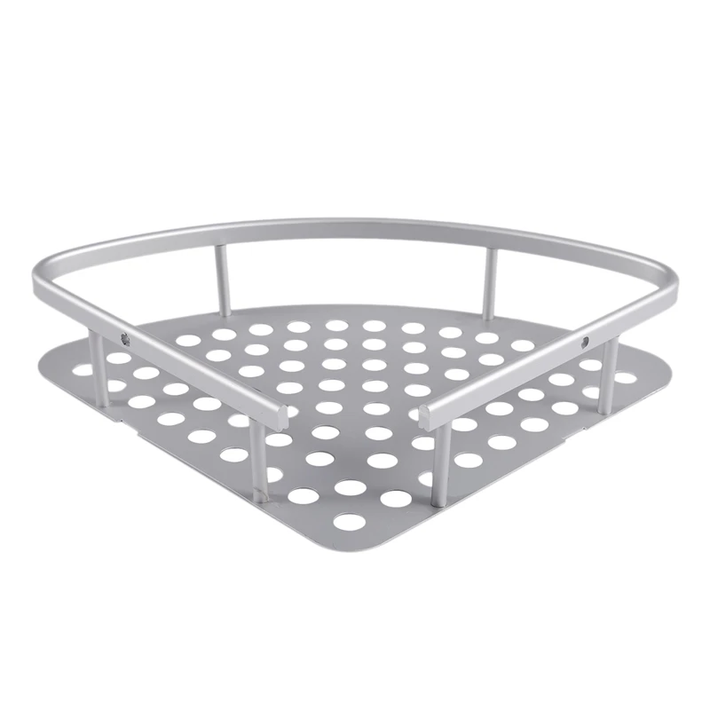 

Corner Wall Shelf Aluminum Space Racks Silver
