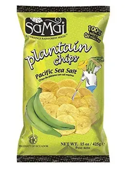

SAMAI Plantain Chips, Pacific Sea Salt, 15 Ounce (Pack of 6)