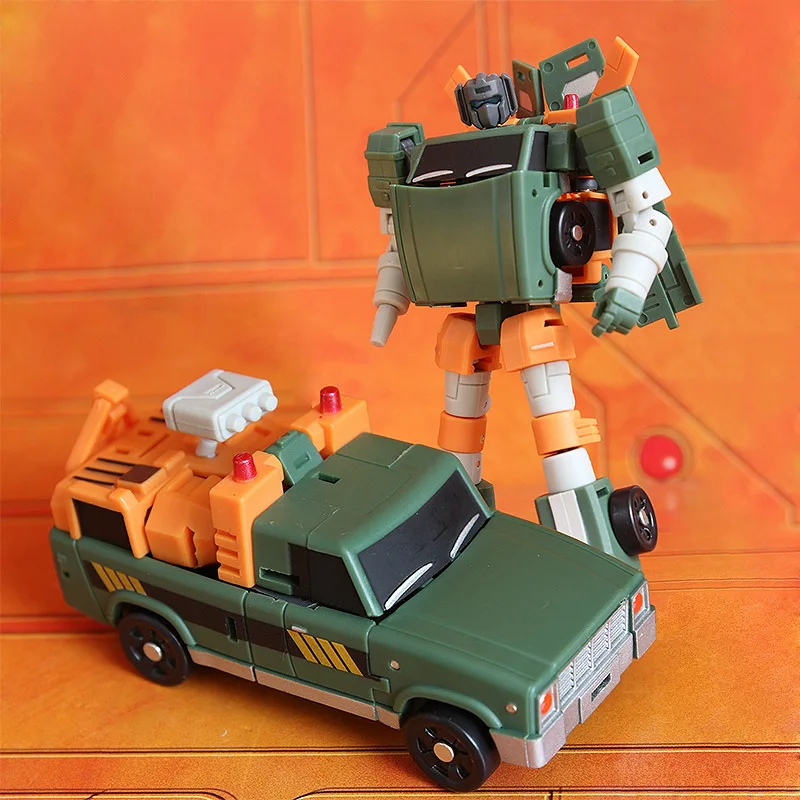 

9.5cm MS-TOYS MS-B10 Mini ABS Model Transformation Deformation Hoist Crane Mode Walkman Pocket War Action Figure Robot Toys Gift