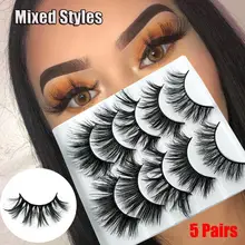 New1/5/10 пар вручную на заказ не тестировано на натуральные густые пушистые ресницы 3D искусственным мехом норки искусственных накладных ресниц, Красота инструменты для макияжа