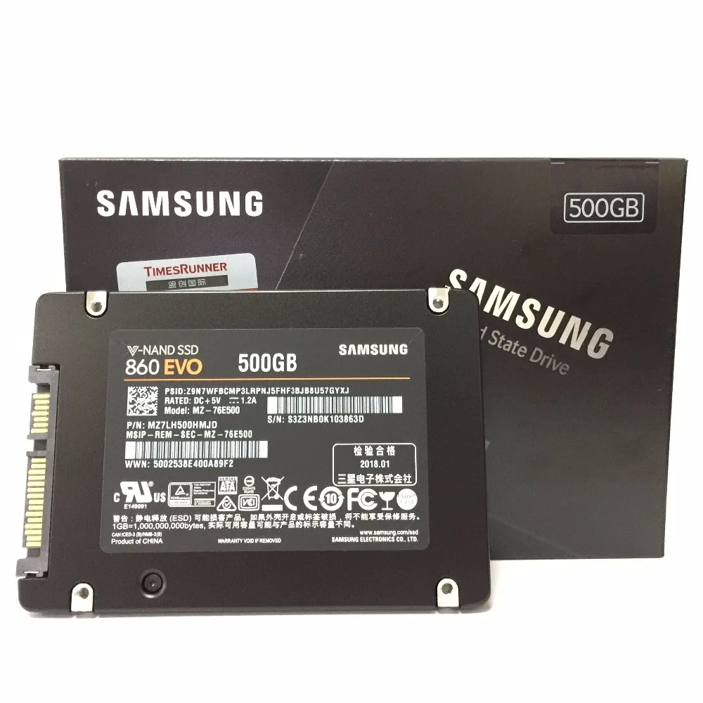 SAMSUNG PC 250GB 500GB 1TB 860 EVO SSD SATAIII 860EVO 250G 500G 1TB Desktop Laptop SATA3 2.5 SSD Internal Solid State Drives