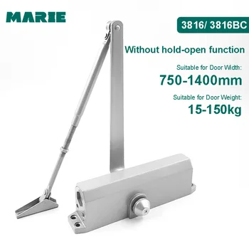 

Marie 3816 Hydraulic Buffer Door Closer Double Speed Adjustable Automatic Spring Door Closer For Left And Right Hand Doors 150kg