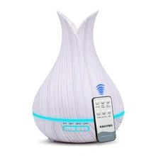 400 мл увлажнитель воздуха Эфирные масла диффузор аромалампу Ароматерапия Электрический Арома диффузор Mist чайник для дома-дерево