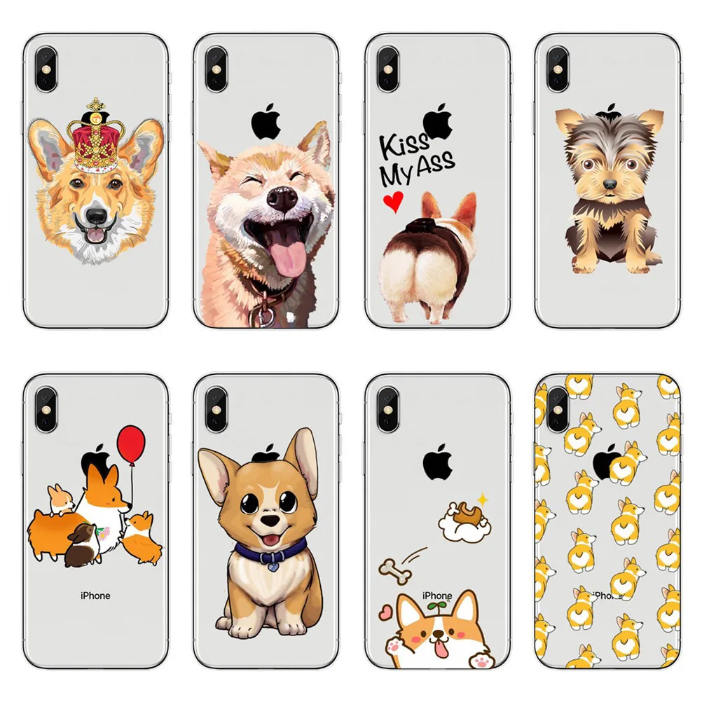 Одежда для сна с милыми и забавными маленькие короткие ноги корги iPhone X 6 S Plus 5 5S SE 7