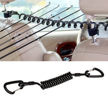 

Booms Fishing VTC Vehicle Rod Transport Cord, Headrest Mount Coiled Rod Holder
