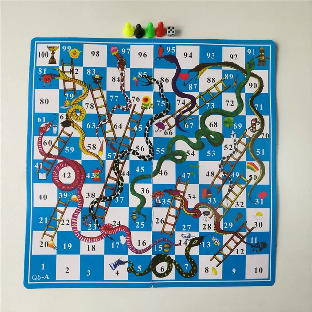 Jogo Ludo Flying Chess, Snakes and Ladders Conjunto de plástico