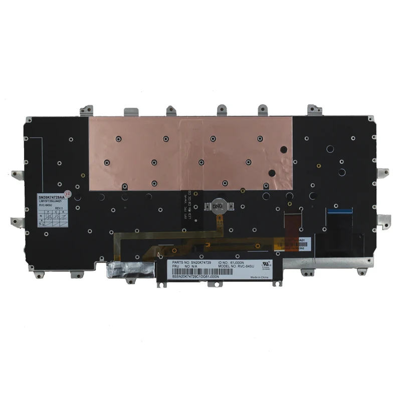 Новая клавиатура RU для Lenovo Thinkpad Carbon X1 Gen 4 4th 2016 Клавиатура ноутбука с подсветкой